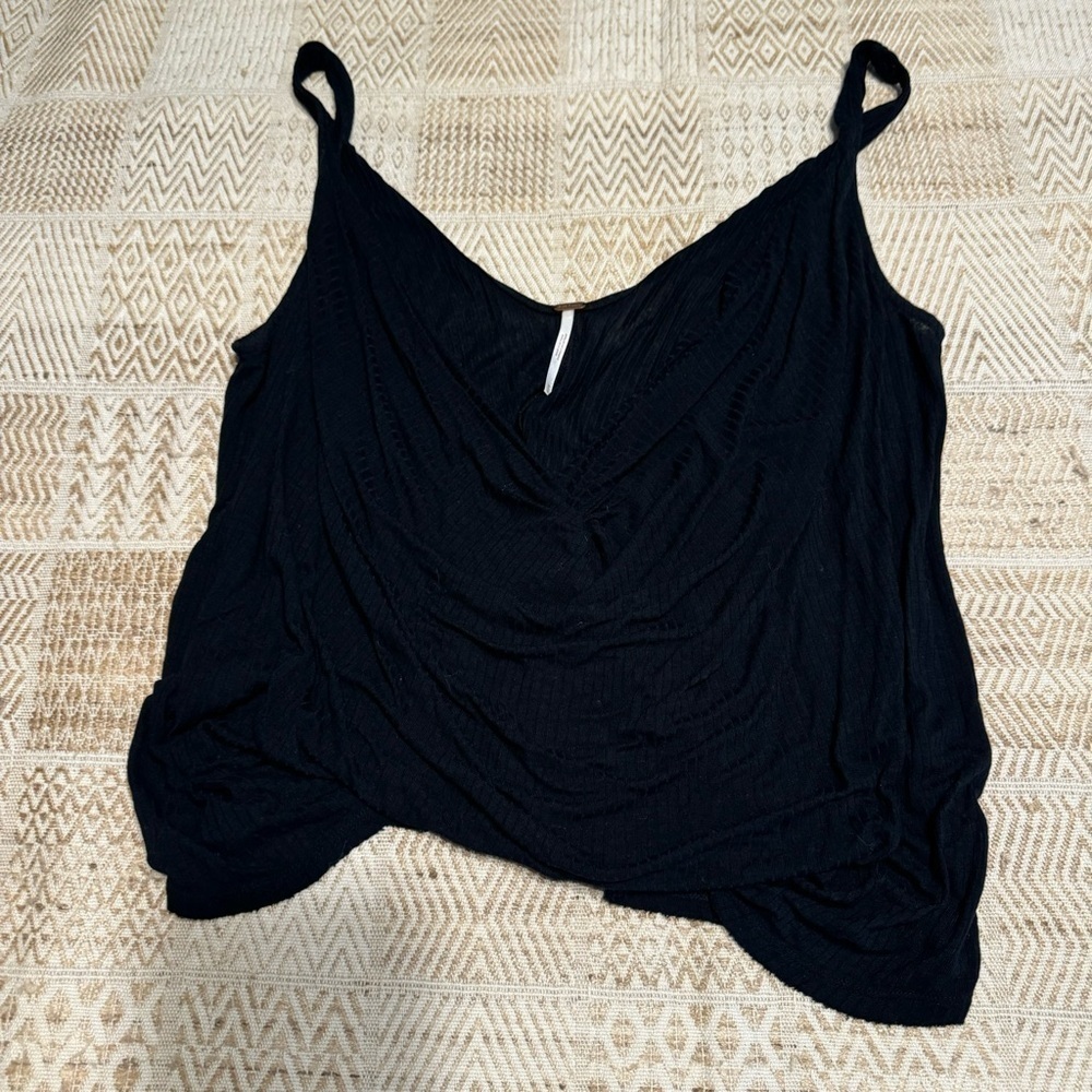 Free People Low Cut Twist Tank Top